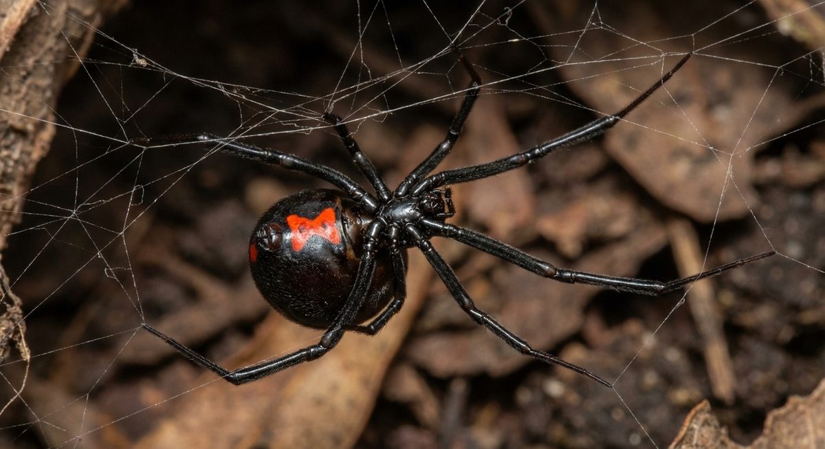 Latrodectus sp. - Schwarze Witwe, medizinisch relevante Giftspinne
